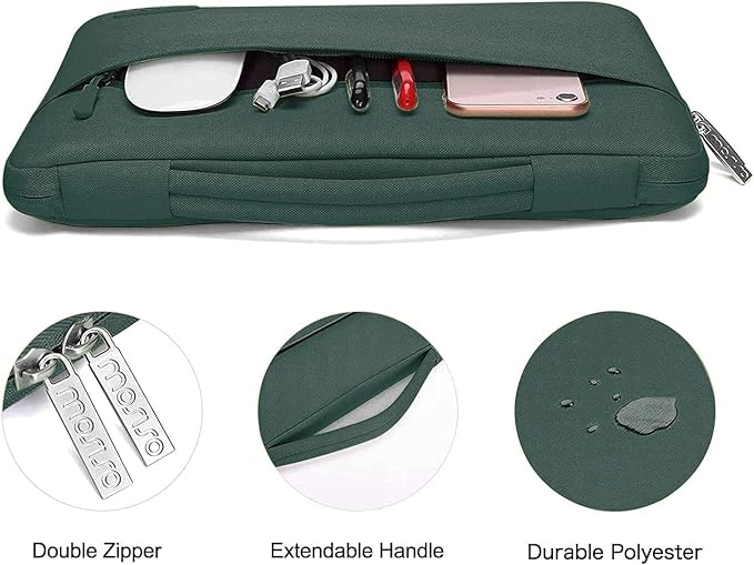 MOSISO Compatible with MacBook Air 13 inch Case M5 2026 M4 2025 M3 M2 2024-2022 A3449 A3240 A3113 A2681,Hard Shell&Sleeve Bag&Keyboard Skin&Webcam Cover&ScreenFilm for MacBook Air 13.6, Emerald Green