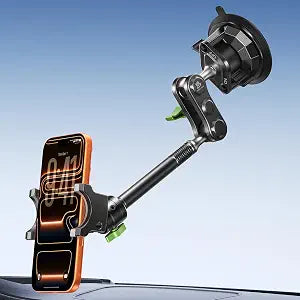 MAGIC JOHN Durable Metal Phone Holders for Your Car, Windshield Car Mount