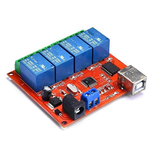 2/4/8CH 5/12V USB Relay Control Switch Programmable Computer for Smart Home PC Intelligent Controller(8CH 5V)