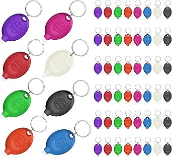 Mini LED Keychain Flashlights, Small Emergency Flashlight (48PCS)