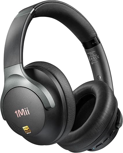 1Mii Hybrid Active Noise Cancelling Headphones for Gaming & Airplane Travel
