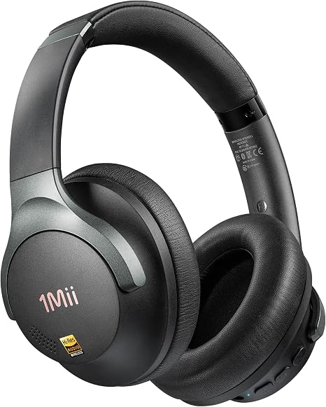 1Mii Hybrid Active Noise Cancelling Headphones for Gaming & Airplane Travel