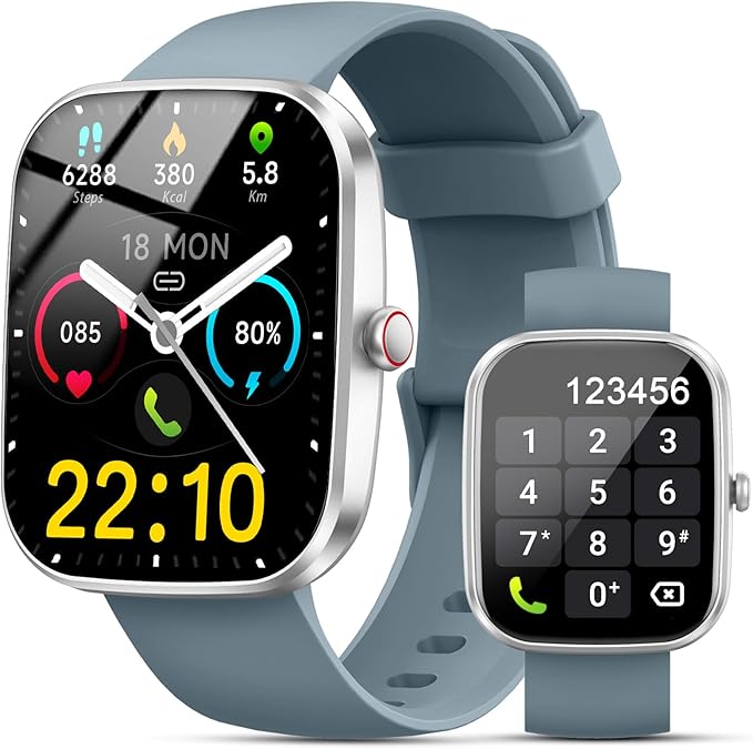 Smart Watch for Men Women (Answer/Make Call), 2025 New 1.91" HD SmartWatch, Fitness Watch with 120+ Sport Modes, IP68 Waterproof, Heart Rate/Sleep Monitor, Pedometer, Activity Tracker for Android iOS