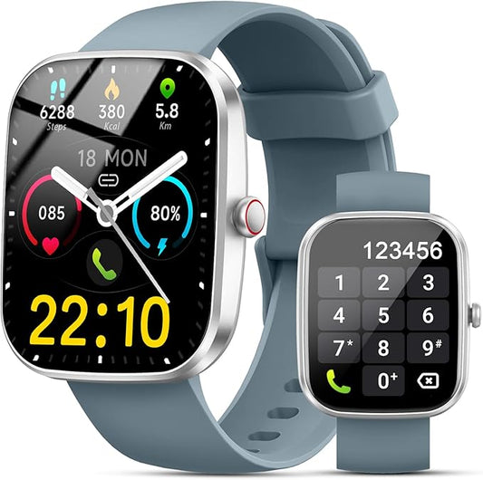 Smart Watch for Men Women (Answer/Make Call), 2025 New 1.91" HD SmartWatch, Fitness Watch with 120+ Sport Modes, IP68 Waterproof, Heart Rate/Sleep Monitor, Pedometer, Activity Tracker for Android iOS