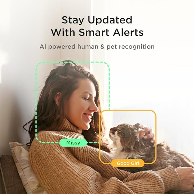 Petcube Cam 360 The Pack of 2 Camera | Ultimate Interactive WiFi Pet and Home Security Pan-Tilt Camera with Phone App, 1080p HD Video, 360° Rotation, Night Vision, Smart Alerts for Home Surveillance