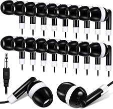 Konohan 100 Pcs Wired Earbuds Bulk for Classroom 3.5mm Jack,Black - Image 1