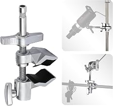 Heavy Duty 2" End Jaw Grip Head Matthellini Clamp with 5/8" Stud - Studio-Grade Mounting for Lights, Cameras, Diffusion, Accessories for Content Creators, Photographers, Filmmakes - Image 1