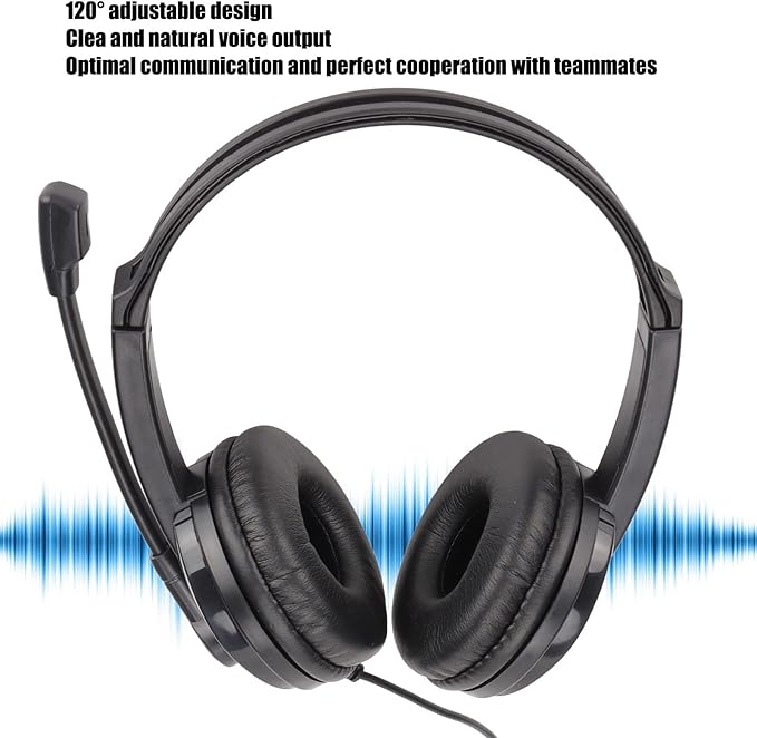 Gaming Headset, Over Ear Gaming Headphones with Noise Canceling Mic, Stereo Bass Sound, Soft Memory Foldable Headphone for, for for One, for Switch PC