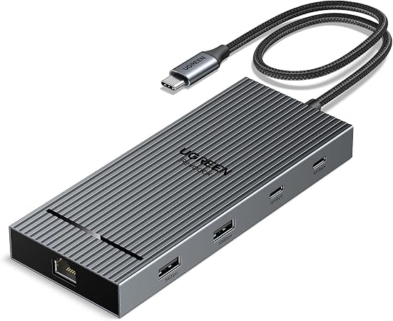 UGREEN USB C Docking Station Dual Monitor 4K@60Hz, 10-in-1 Dock with 2xHDMI