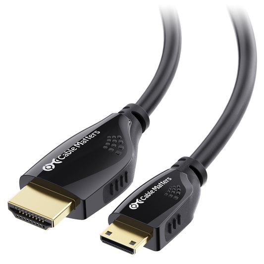 Cable Matters High-Speed 4K@60Hz Mini HDMI to HDMI Cable - 10ft, HDMI2.0 Ready for Tablets, Nikon, Sony, Canon DSLR, Raspberry Pi Zero
