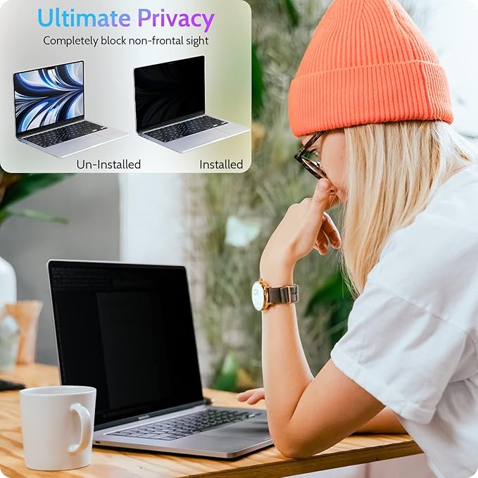 Magnetic Privacy Screen for MacBook Air 15 Inch (2023-2026, M2 M3 M4 M5) - A2941 A3114 A3241 A3448, 15inch Removable Matte Anti Blue Light Glare Filter for Mac Air 15.3" Laptop Computer