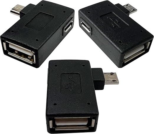 OTG Cable Adapter for Fire Stick 4K Max (3-Pack) – Expand Memory & Connect USB Devices to Fire TV Stick, Android Tablets & More