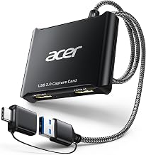 acer USB 3.0 HDMI Capture Card, 4K HDMI Loop-Out, 1080P 60Hz for Streaming