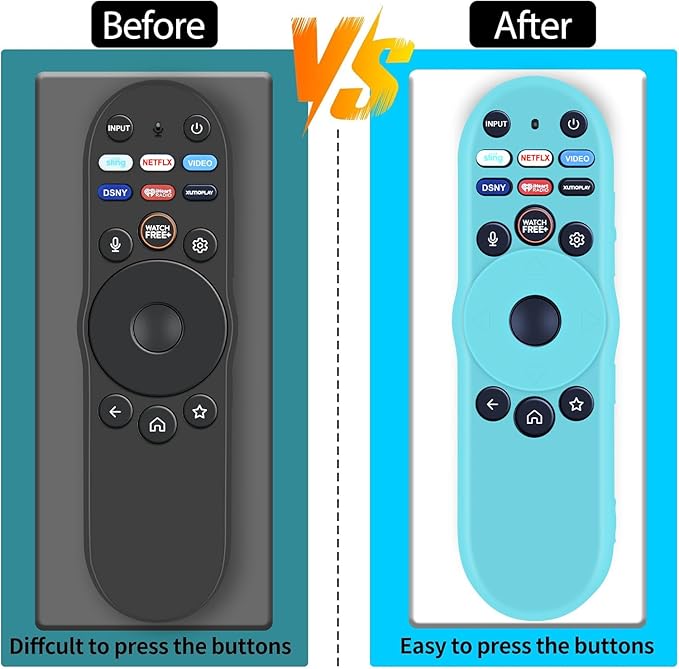 [3-Pack] RETROSUN XRT270 Remote Cover for Vizio Smart TV Remote Easier to Find, Silicone Controller Case Sleeve Compatible with Vizio XRT270 Series (Fluorescent Green/Blue/Pink)