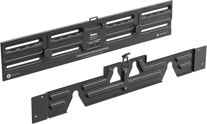 Roku Wall Mount Kit for 55-Inch Pro Series TV - Ultra-Slim with Minimalist, Flat Design - Hinged TV Mount and Kickstand for Easy Access to Cables