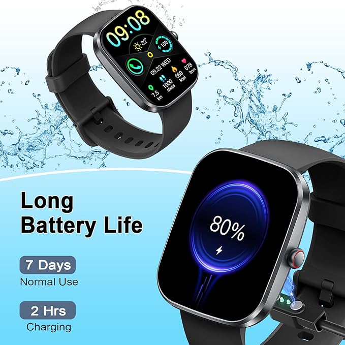 Smart Watch 2026 NEW 1.91" Smartwatch for Men Women(Answer/Make Call),Fitness Watch with 110+ Sport Modes, Reloj Inteligente with Sleep Monitor/Heart Rate/Step/Calories/IP68 Waterproof,for Android iOS