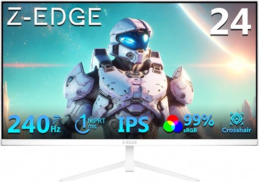 Z-Edge 24 inch 240Hz 165Hz Gaming Monitor, FHD 1080p, IPS Monitor Gaming