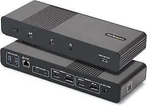 StarTech Thunderbolt 5 Universal Docking Station, Quad Monitor, 140W PD