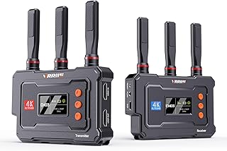 4K Wireless HDMI Transmitter and Receiver,20-Channel Adjustable,0.1s Latency,1500FT Wireless Video Transmitter and Receiver with UVC Out for Live Streaming - Image 1