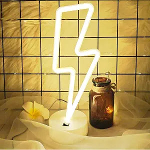 Neon Sign - Cute Room Decor, USB/Battery Powered LED Lights for Bedroom, Gift for Teen Girls with Holder (Warm White)