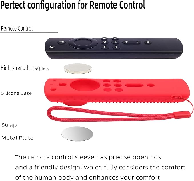 Fir Stick Remote Cover F Stick TV firesticksticktv Remote Control Silicone Cover TV Remote Cover 4k Remote Cover Magnetic Silicone Remote Control Case (Purple)