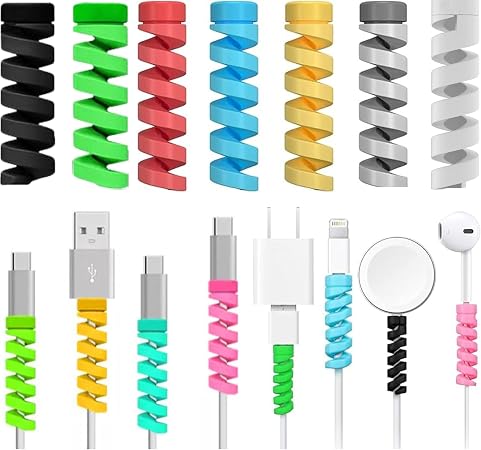 32 Pcs Phone Cable Protector Cute-Charger,Mobile Phone Wire Protector, USB Cable Saver,Type C Charger Cable Protector,Cable Cord Saver for Headphone Laptop Cellphone Cable Accessories