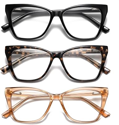 Oversized Reading Glasses Women Cat Eye Style Blue Light Computer Reader Designer Fashion Spring Hinge Eyewear PT2005