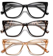 Oversized Reading Glasses Women Cat Eye Style Blue Light Computer Reader Designer Fashion Spring Hinge Eyewear PT2005 - Image 1