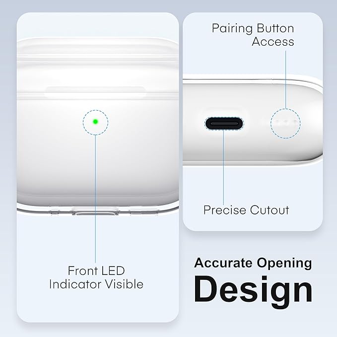 Valkit for Airpods Pro 3 Case Clear with Cleaner Kit | Soft TPU Airpods Pro 3 Generation Case | Protective Cover Shockproof | iPods Pro 3 Cases | for Air pods Pro Gen 3 2025(Clear)