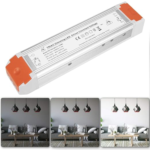 Juyace 120W 10A Dimmable LED Power Supply 110v to 12v Transformer Driver