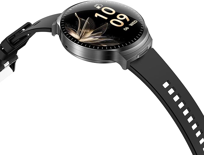 Smart Watch with Bluetooth Earbuds, 1.85-Inch Round HD Screen, Military Style, IP67 Waterproof, 100+ Sports Modes, Heart Rate Monitor, Sleep Tracker, Music Control