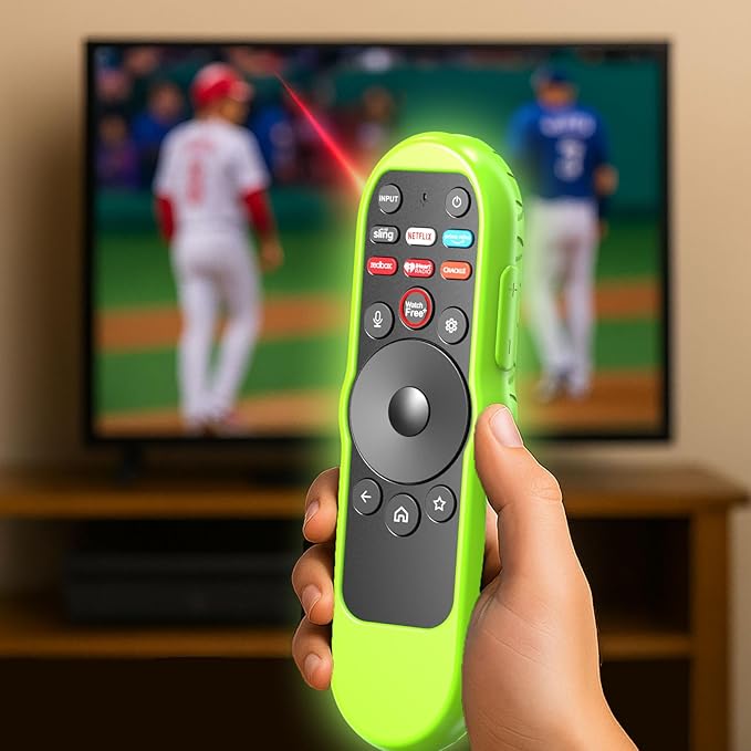 4PACK Case Cover for VIZIO XRT270 Smart TV Remote Control Silicone Skin Sleeve with Lanyard Glow in the Dark Purple Blue Green Red