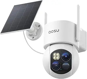 aosu T2 Dual-Lens 3K Telephoto 360° PTZ Wireless Outdoor Security Camera