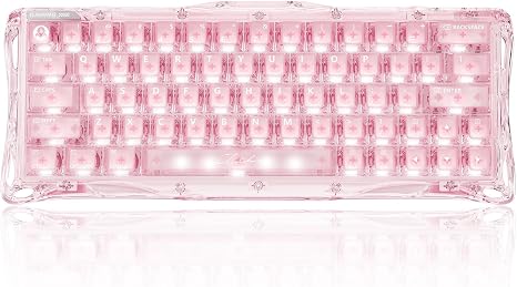 GravaStar Mercury V60 HE Gaming Keyboard, Crystal Rose