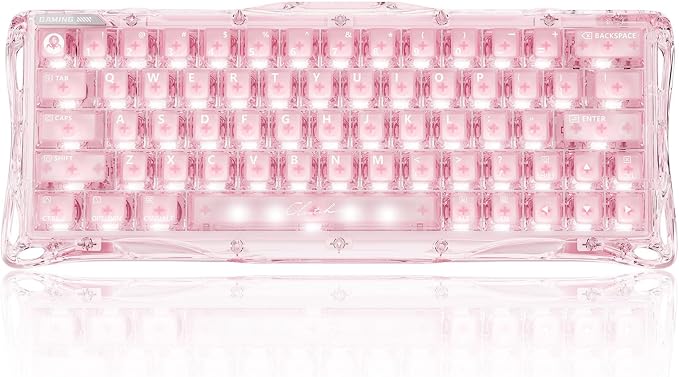 GravaStar Mercury V60 HE Gaming Keyboard, Crystal Rose