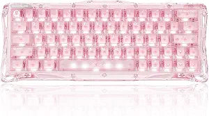 GravaStar Mercury V60 HE Gaming Keyboard, Crystal Rose