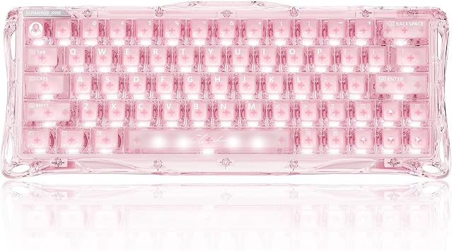 GravaStar Mercury V60 HE Gaming Keyboard, Crystal Rose