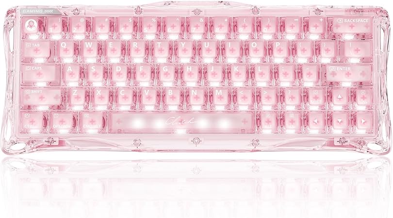 GravaStar Mercury V60 HE Gaming Keyboard, Crystal Rose