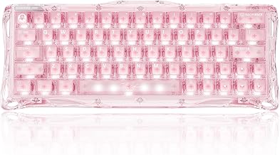GravaStar Mercury V60 HE Gaming Keyboard, Crystal Rose - Image 1