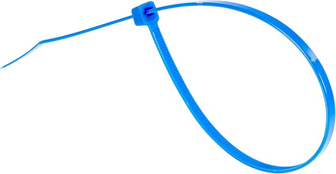 GTSE 12 Inch Blue Zip Ties, 1,000 Bulk Pack, 40lb Strength, UV Resistant Strong Nylon Cable Ties, Self-Locking 12" Tie Wraps