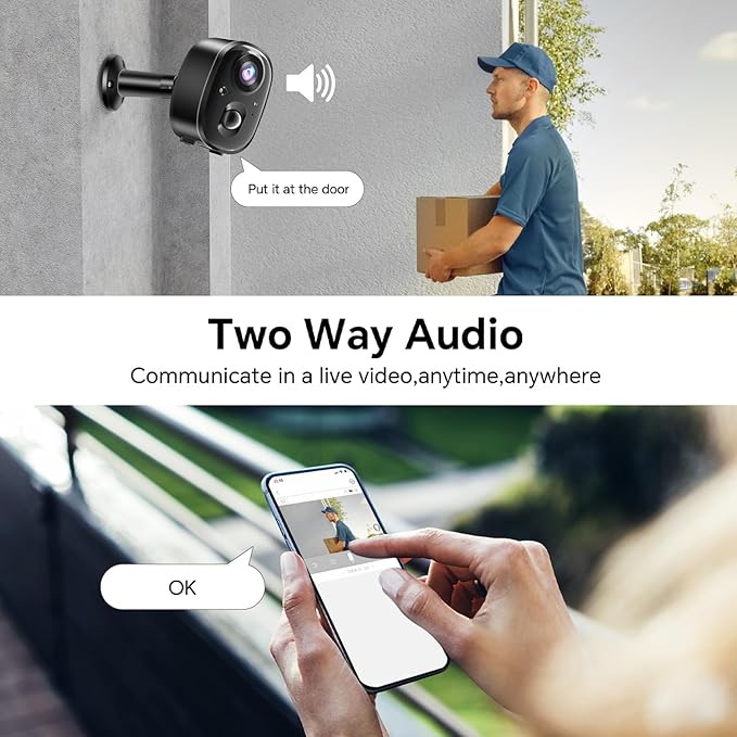 Solar Security Cameras Wireless Outdoor 2K Battery Powered Color Night Vision WiFi Home Camera 2 Way PIR Motion Detection Spotlight Alarm SD/Cloud Storage for Indoor Yard Waterproof