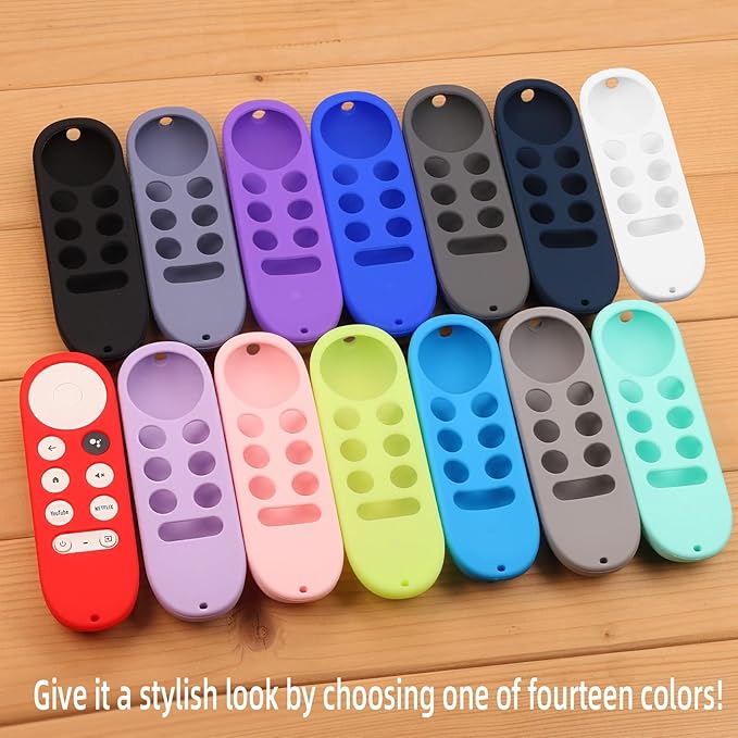 Silicone Case for Chromecast with Google TV 2020 Voice Remote Protective Cover for 2020 Chromecast Voice Remote (Red)