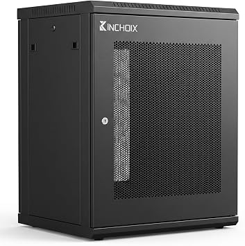 Network Rack Enclosure Cabinet Enclosure for Computer Data Networking Electronic Equipment, Removable Side Panels, Locks, 25in Depth (12U)