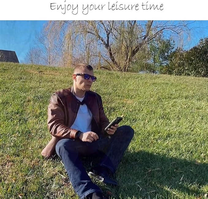 OhO sunshine, Polarized Sunglasses with Bluetooth Speaker, Open Ear Audio, Athletic/Outdoor UV Protection and Voice Control