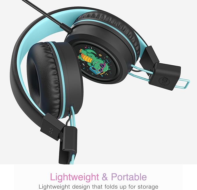 MEE audio KidJamz KJ55 Wired Children’s Headphones with 3.5mm Plug (Black, AUX Standard)