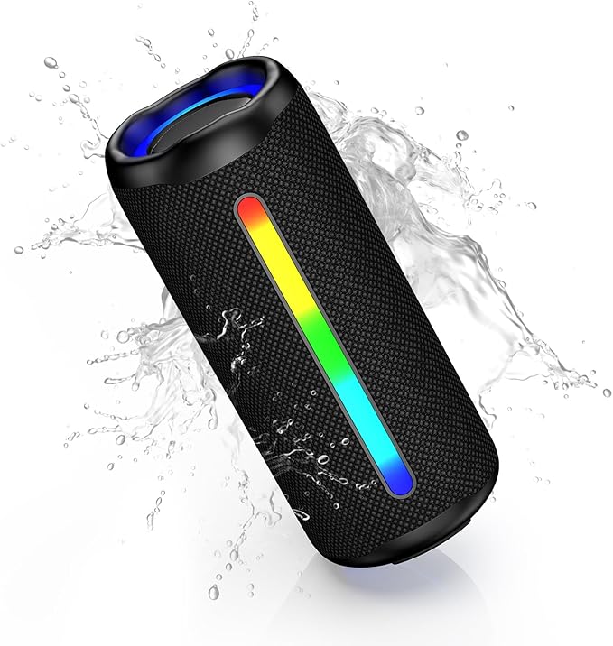 VIFIGEN Wireless Bluetooth Speaker, Loud Stereo Sound Portable Speaker,Bluetooth 5.3,IPX5 Waterproof Mini Speaker,30H Playtime,TWS Pairing for Outdoor,Home,Party,Beach,Summer Gadgets,Birthday Gift