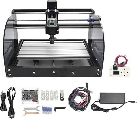 RATTMMOTOR 3 Axis GRBL CNC Wood Router Machine Kit+Offline Controller
