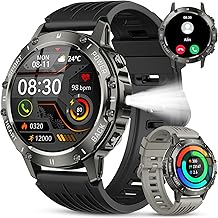 Smart Watch for Men Answer/Make Call: Military Smart Watches for Men Android Phones iPhone Fitness Tracker Waterproof Digital Mens Watches Heart Rate Monitor Running Smartwatch Samsung Compatible - Image 1