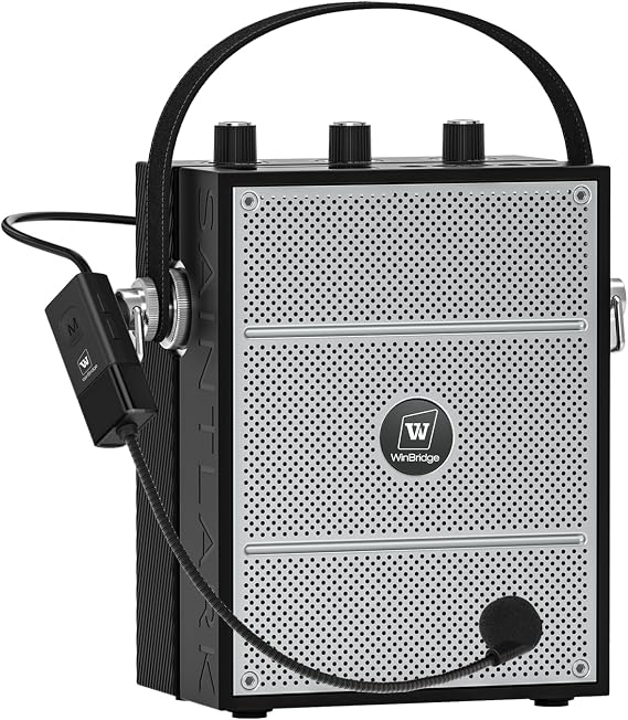 50W Voice Amplifier for Teachers, Portable PA Speaker with Microphone