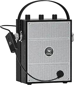 50W Voice Amplifier for Teachers, Portable PA Speaker with Microphone